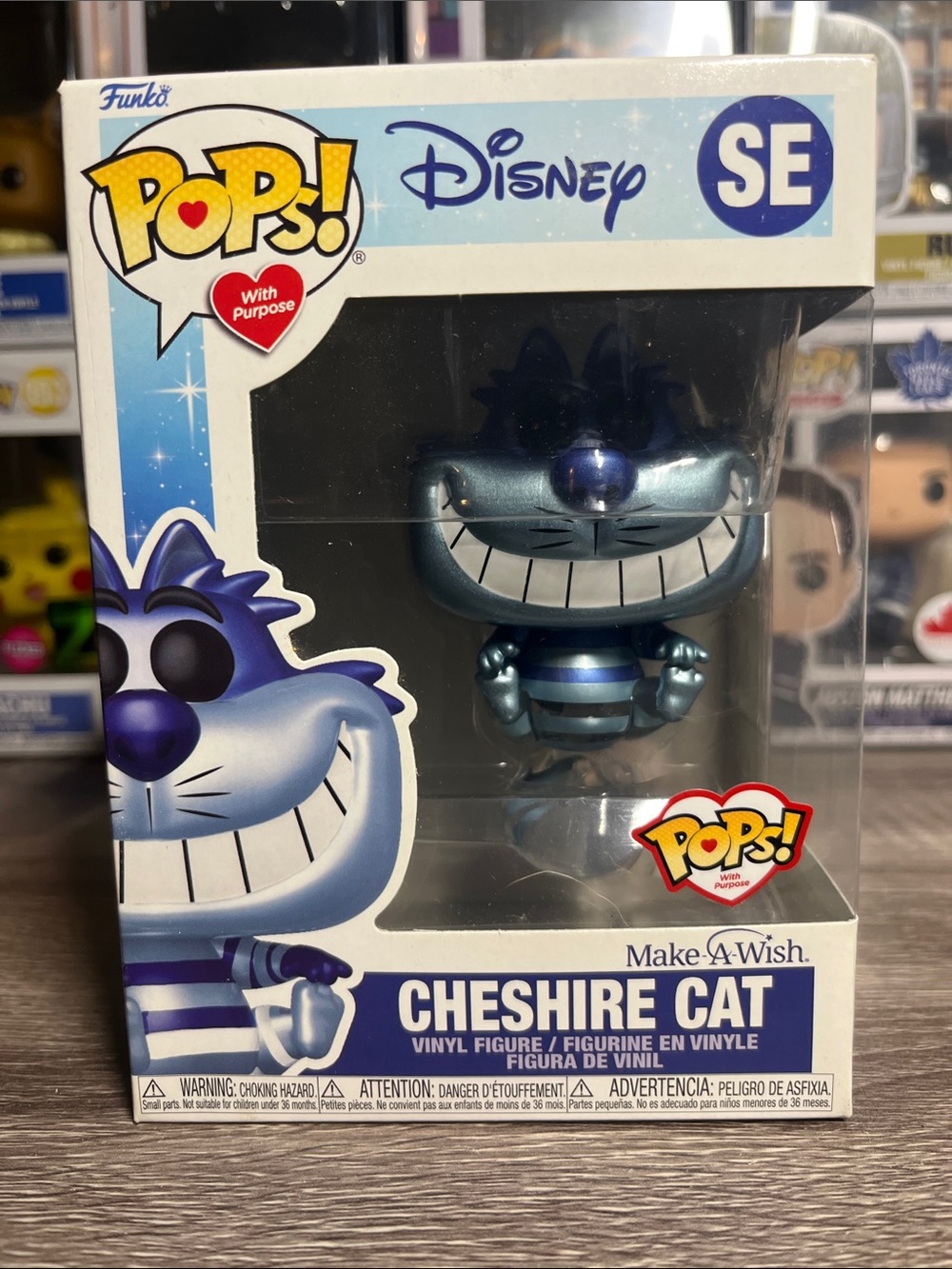 Funko Pop! Disney SE Metallic Cheshire Cat - Blue and Silver